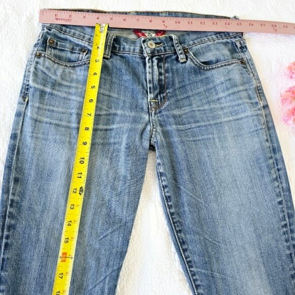 Lucky Brand Women's Straight Leg Jeans Size 6 28 Low Rise Blue Denim Retro Y2K - Picture 8 of 16